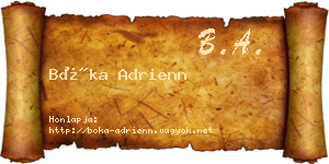 Bóka Adrienn névjegykártya